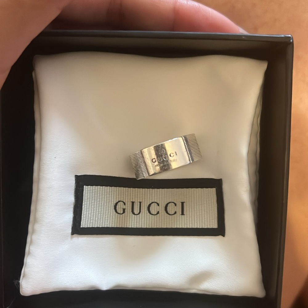 Gucci Authentic Sterling Silver Ring - image 3